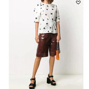 GANNI polka dot blouse size 38